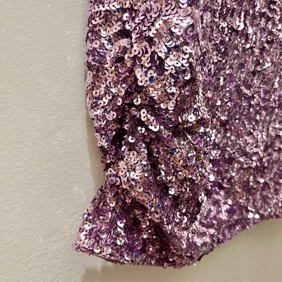 Alice + Olivia Sequin Keyhole Dress, Size M - Picture 9 of 16